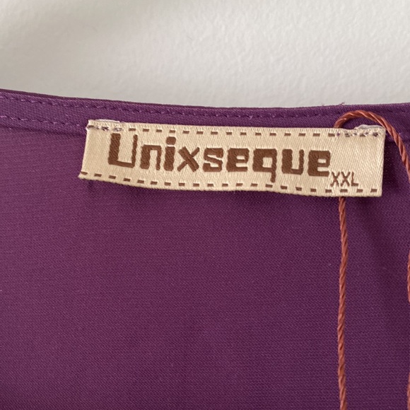 Plus Sized Purple Blouse - Picture 4 of 5